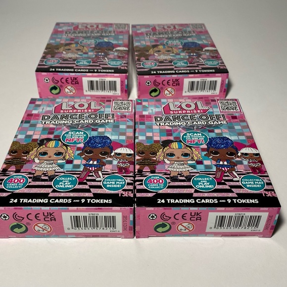 MGA Entertainment Toys New Lot Of 4 Packs Of Lol Surprise Dance Off Trading Card Game 24